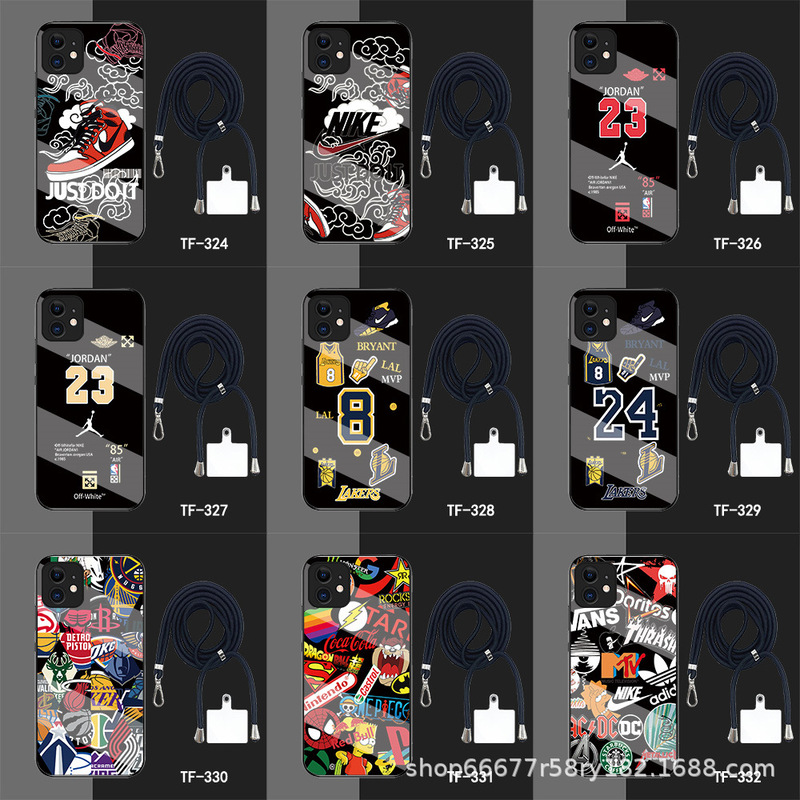 Suitable for Infinixsmart10/9/8 Mobile Phone Case 7/6/5Nba Trendy Glass Case Mobile Phone Case Protective Case