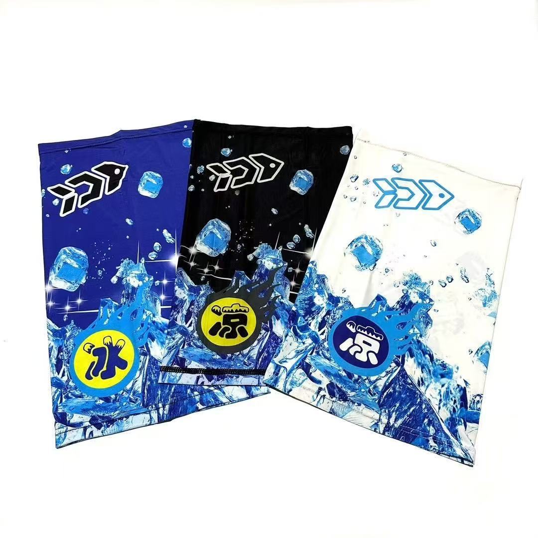 D타입 아이스 실크 스카프 화이트