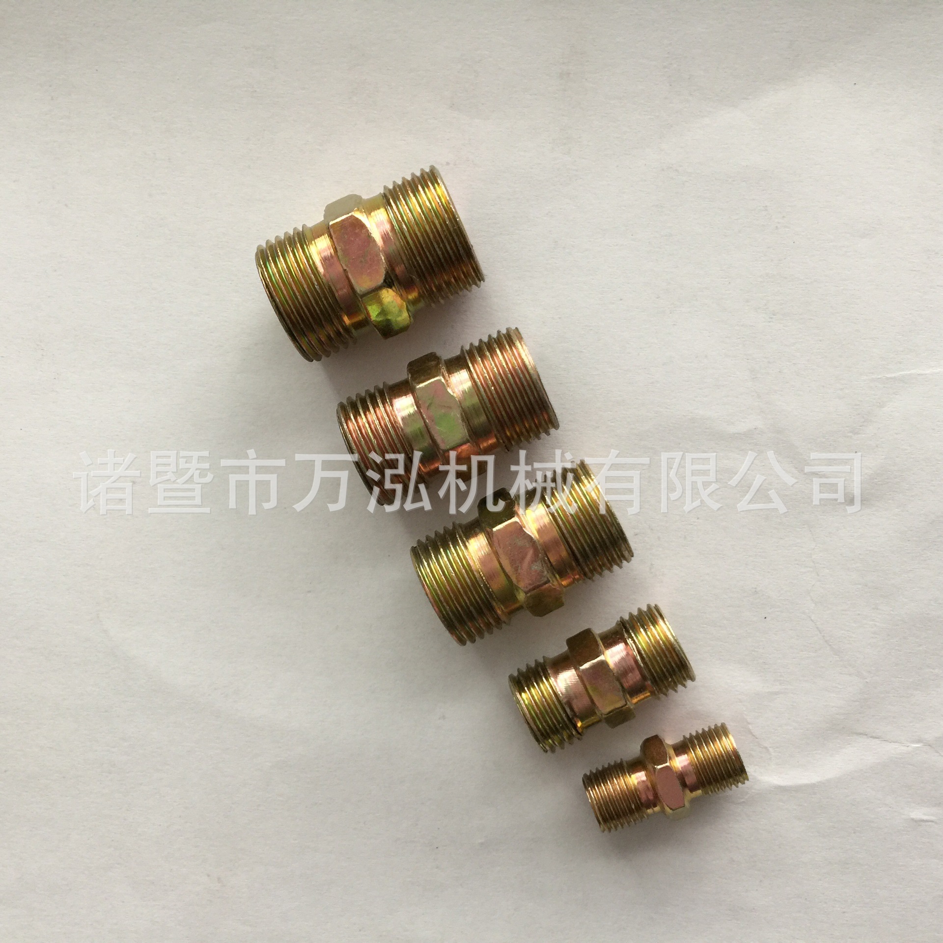 万泓生产卡套直通接头  卡套直接  双头卡套  纯铜接头