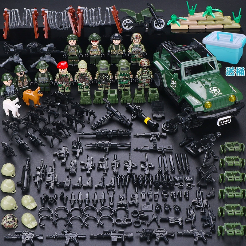 Конструктор с минифигурками (Lego) — военные и полиция, солдаты, техника и аксессуары, наборы