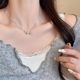 Korean Style Bow Necklace Women's 2024 New Explosive Minimalist Clavicle Chain Fashion High-end All-match Necklace Accessories