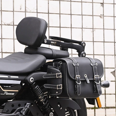 Motorcycle tail driver backrest passenger backrest