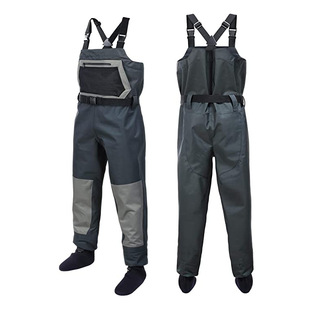 Factory Amazon specializes in launching rubber fishing pants outdoor waterproof conjoined wading pants for wild duck fishing and catching fish
