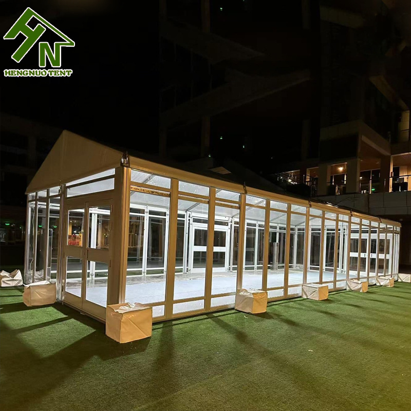铝合金篷房 宴会帐篷玻璃墙体 Transparent tent Glass tent
