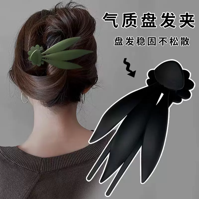 韩版多色成人简约大码抓夹大号发抓夹子洗澡盘头发马尾夹发夹卡子