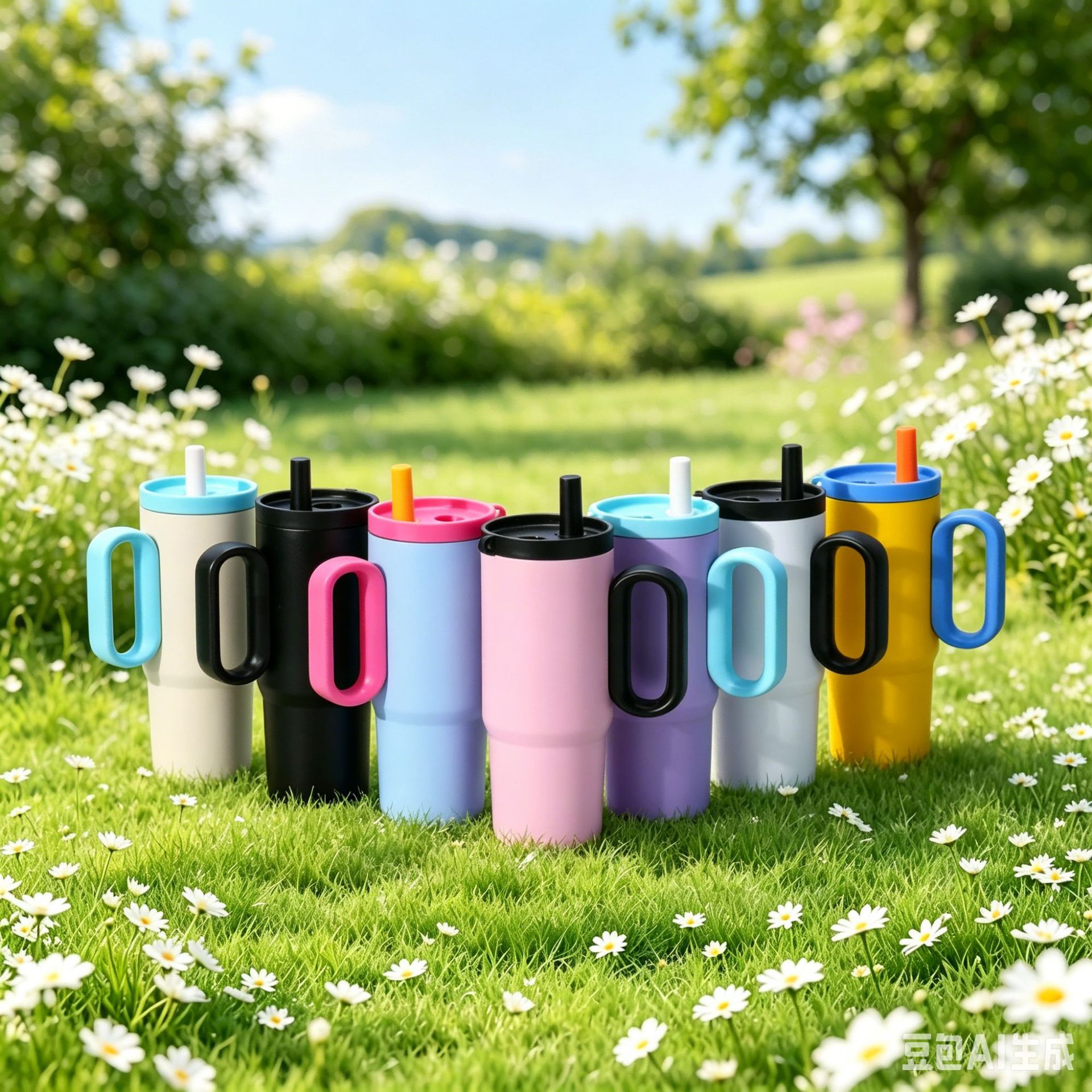 Nueva taza de acero inoxidable de alto valor nominal de 750ml con mango de hielo 304