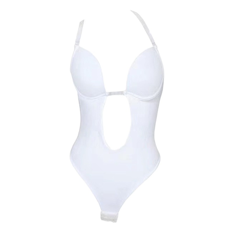 Transfronterizo europeo y americano shapewear correa de hombro invisible sujetador belleza sin respaldo de una sola pieza corsé vestido de noche dispensación ropa interior antideslizante