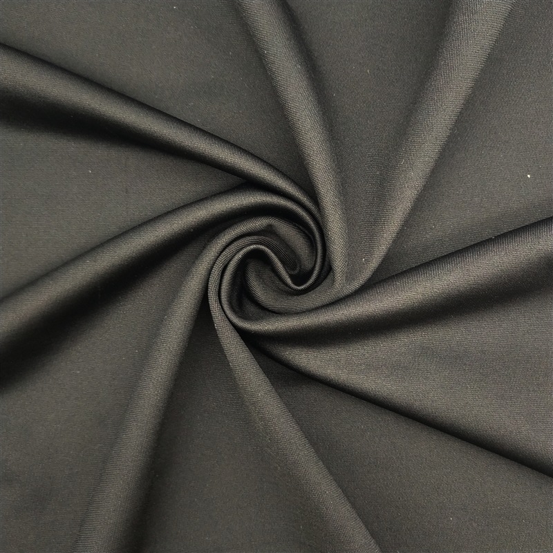 锦氨弹力珠地牛仔裤料 polp衫鸟眼布 经编弹力针织布料320gsm