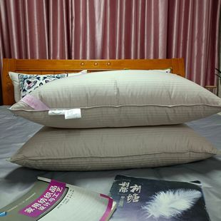 95 White Goose down down Pillow Core Five-Star Hotel Soft Cotton Single and Double Household Breathable Neck Pillow