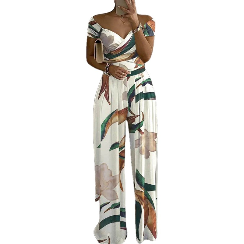 Mono de pierna ancha con estampado holgado, elegante y a la moda, estilo europeo y americano, novedad primavera 2026, para mujer, ideal para el día a día.