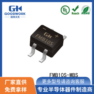 FMB10S 0.8A 1000V GOODWORK Solid Walker Rectifier Bridge Stack SMD Rectifier Diode