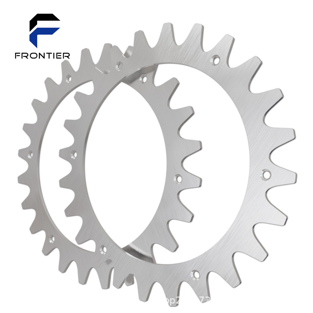 亚马逊热销215mm不锈钢304割草机防滑轮2片装