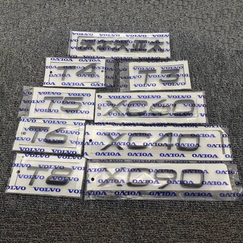Suitable for Volvo Volvo Tail Logo Xc90Xc60S60S8090 Car Logo T3T4T5T6T8Awd Letter Logo