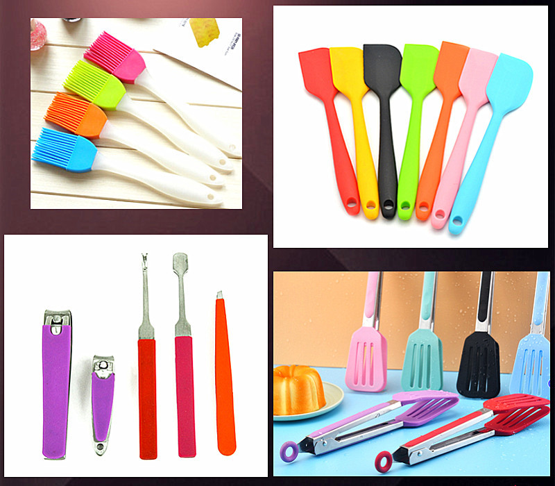 Özel İşlenmiş Gıda Sınıfı Silikon Mutfak Alet Seti Silikon Kaşık Spatula Pişirme 6 Parçalı Silikon Spatula Mutfak Alet Seti 3