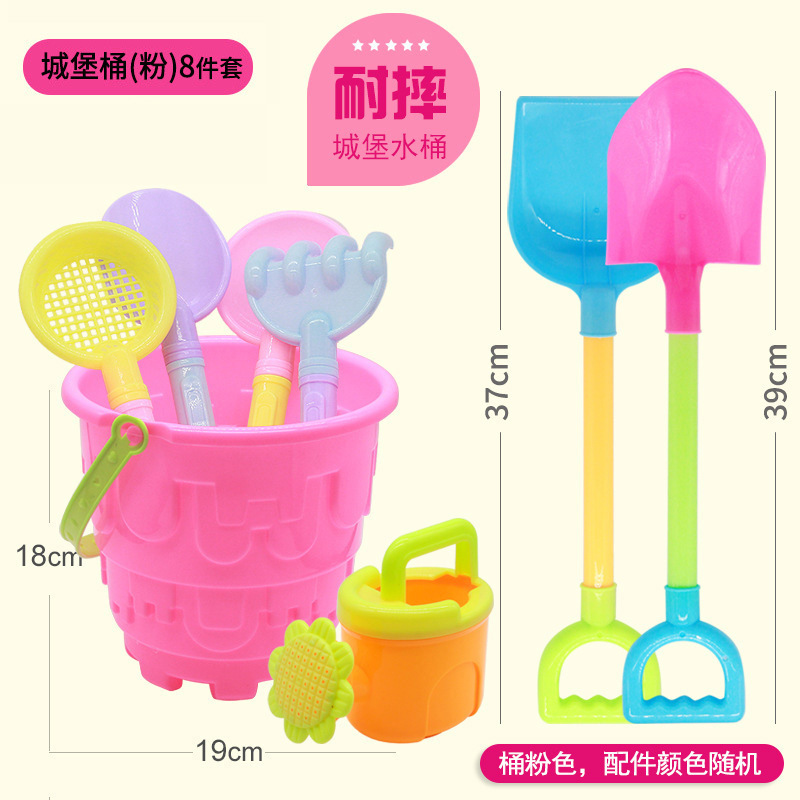 Juguetes para niños baratos y asequibles de gran tamaño, juguetes para niños, pala y barril para jugar con arena, herramientas de agua junto al mar