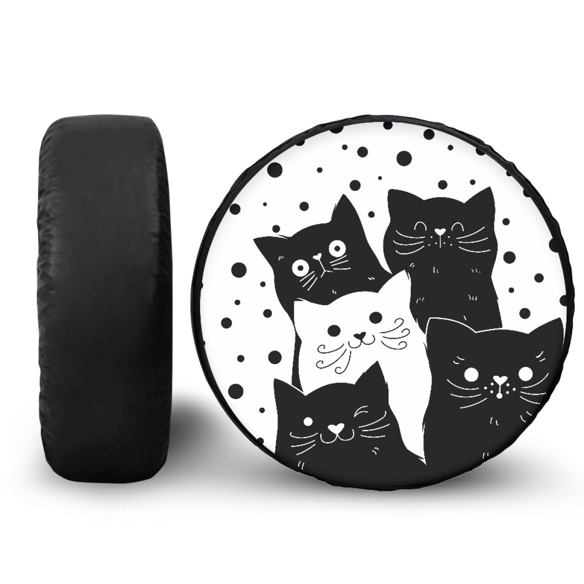 To figure full-width customized middle hole car spare tire cover tire protective cover car dust protective cover 18in