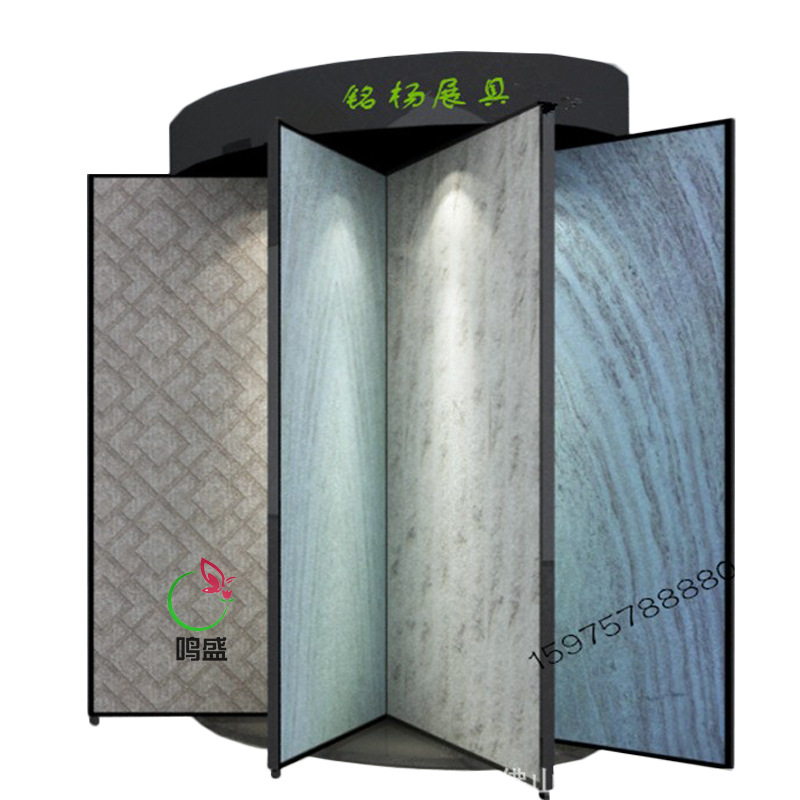 长雅展具硅藻泥液体壁纸墙纸艺术涂料真石漆样板展览展柜展示架