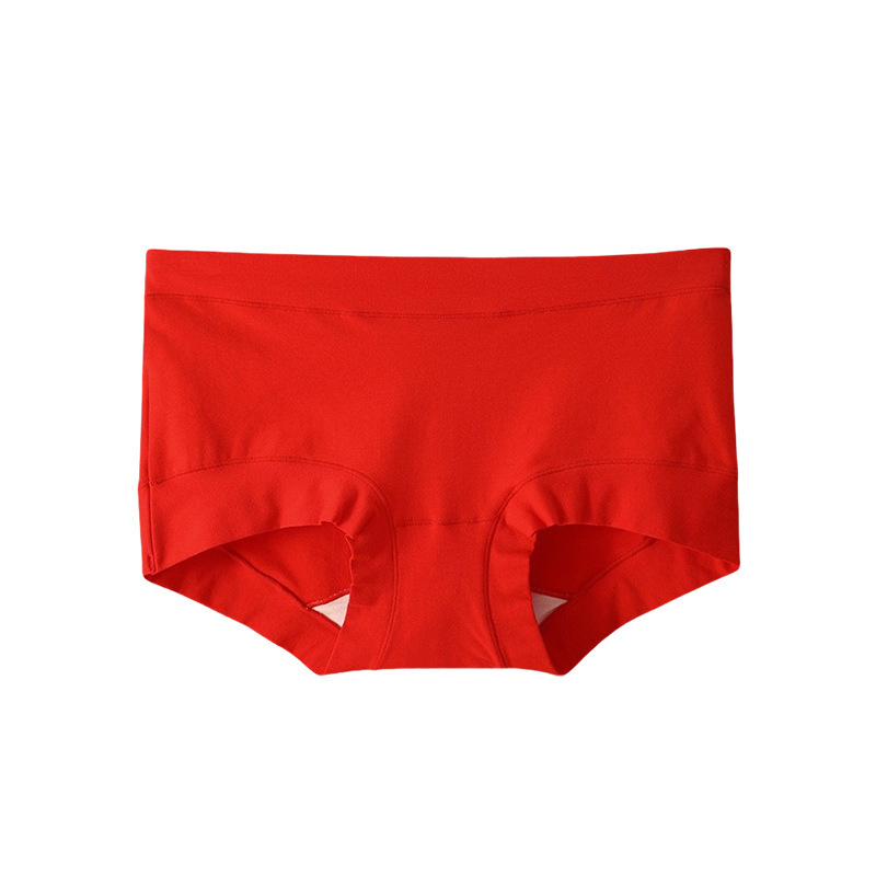 미디엄 웨이스트 여성 삼각 팬티 (레드)