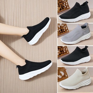 Running Shoes, Slip-On Socks, Soft Sneakers, Versatile Lightweight Casual Shoes, Lazy Walking Shoes