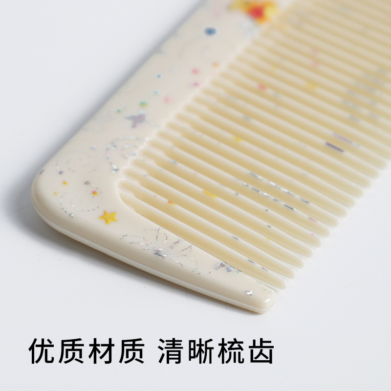 Herramientas de belleza plástico pelo peluquería peine lindo tarjeta bar peine al por mayor