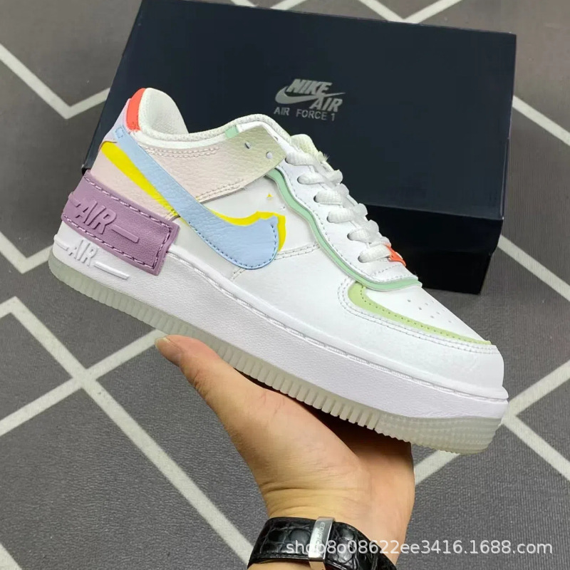 Putian Shoes Air Force One Macaron Sneakers Company-Level Pure Original Low-Top Men's and Women's Shoes Couple Shoes Sports Casual Shoes