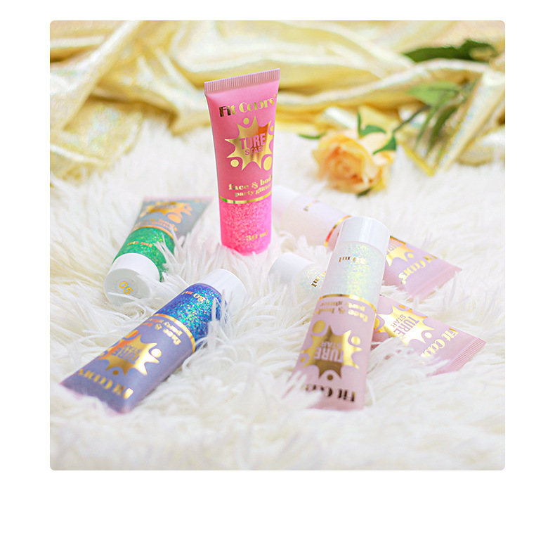 Fit Colors Starry Sky Tube Sequin Gel Chameleon High Gloss Eyeshadow Face, Lip and Body Glitter 30ml undefined