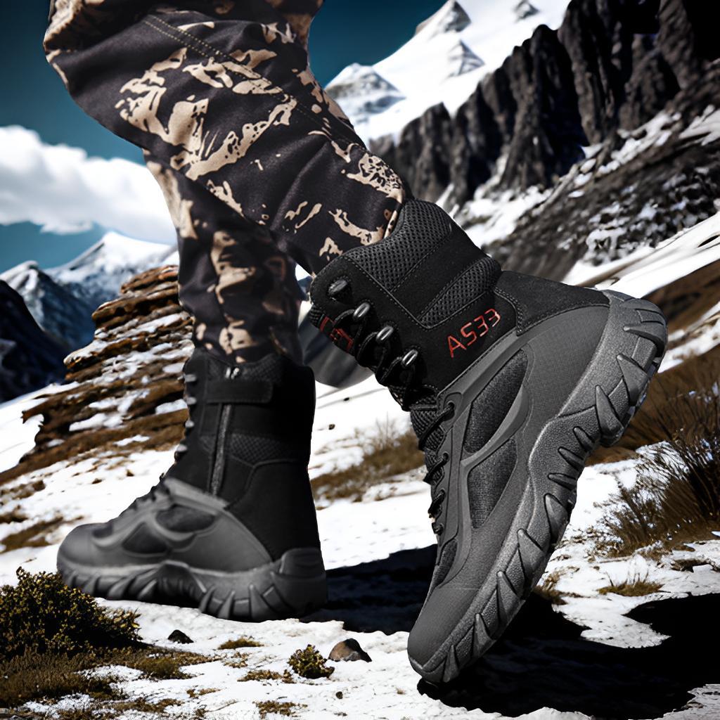 Botas militares tácticas altas al aire libre para hombres, zapatos de senderismo para hombres, botas de entrenamiento profesional para acampar, botas deportivas al aire libre de combate