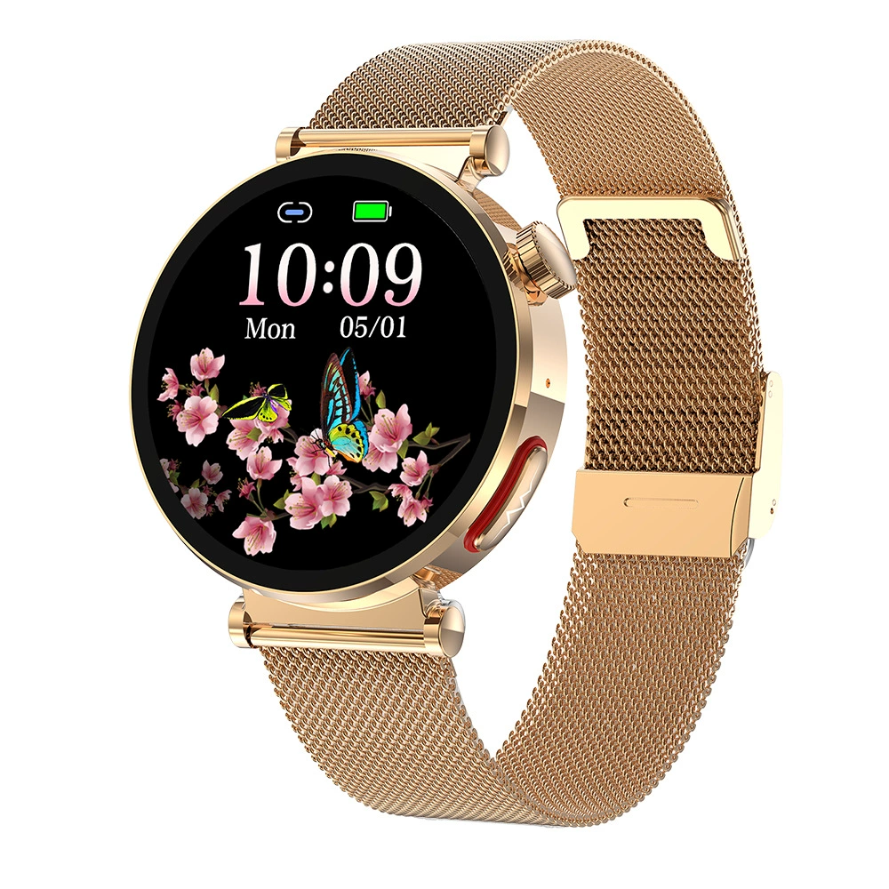 Новый ET490 Женский Круглый ЭКГ ЭКЦ Win -Blood Smart Smart Watch Health Monitor Bluetooth Call Watch