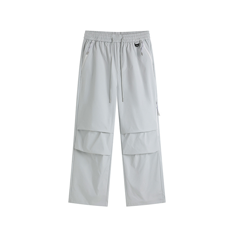 [Large Stock Available] Summer Straight-Leg Work Pants for Men, Casual Wide-Leg Pants for Couples, Outdoor Sports Hiking Long Pants Wholesale