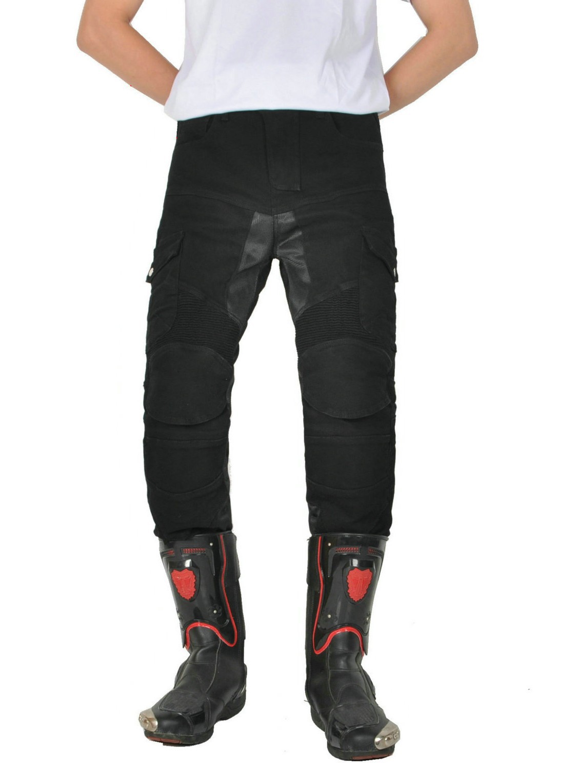 2025 verano motociclismo jeans pantalones de carreras con protector anti-caída ciclismo pantalones de motociclismo protector silicona