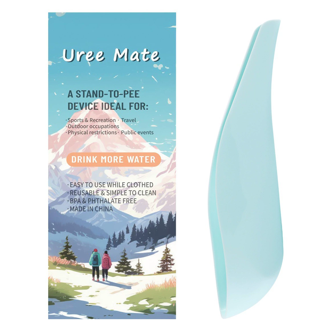 Женский стоячий писсуар, женский писсуар открытый одноразовый для экстренной помощи беременным и пожилым людям неудобен в использовании