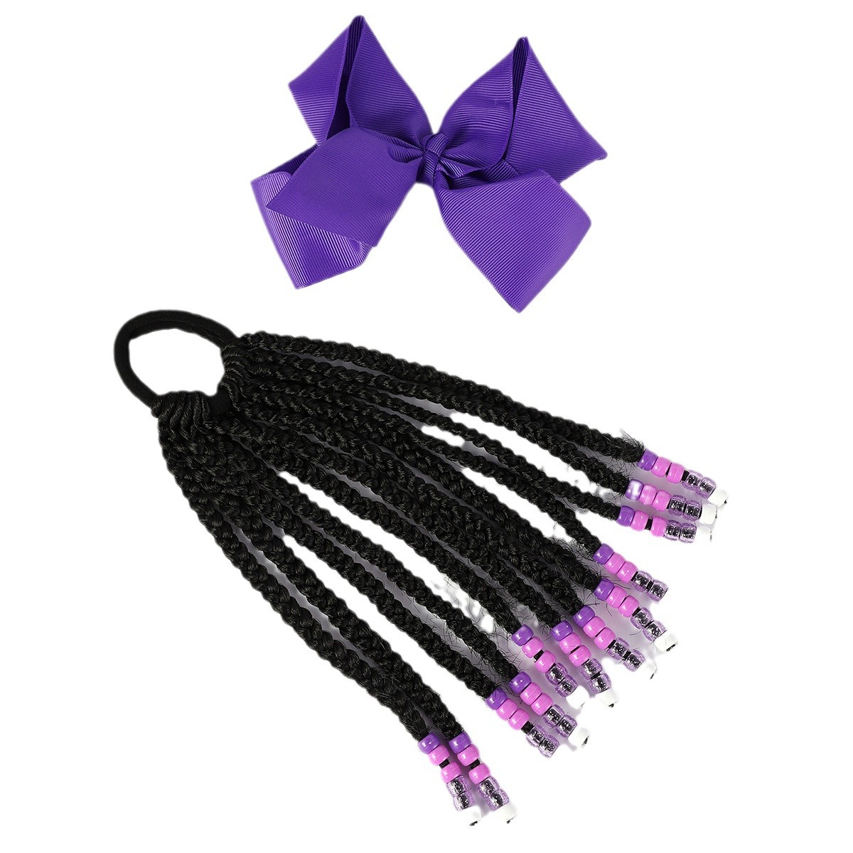 2024 nuevos niños africanos cuentas de trenza sucia cola de caballo de 14 pulgadas peloca peluca NEWLOOK