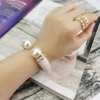 Retro foldable bracelet from pearl, Amazon, European style, wholesale