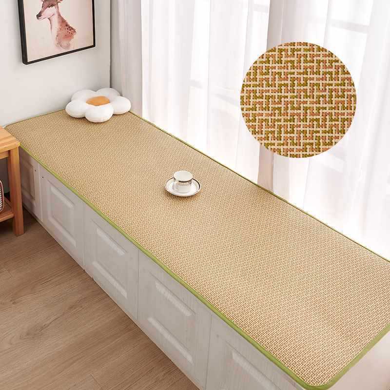 Balcón ventana flotante cojín de arroz se puede personalizar cojín de ventana flotante cojín de sillón de ventana cuatro estaciones engrosado nuevo dormitorio cojín de caña