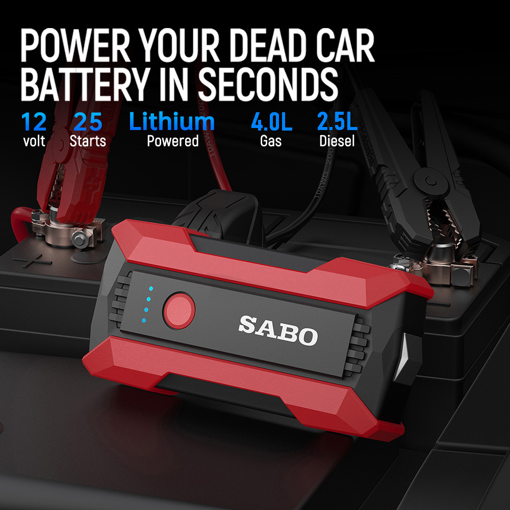 Sabo-X1 Car Emergency Starting Power Supply 12V Battery Car Jump Starter 22200Wh Power Supply