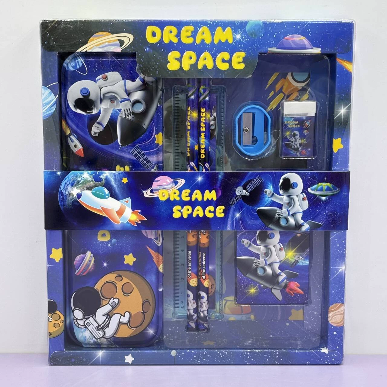 Stationery for students, set, pencil case, crayons for kindergarten