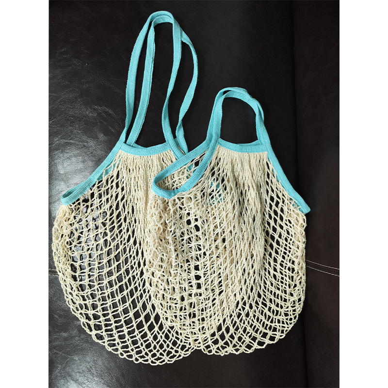 Bolsa de malla de almacenamiento de frutas y verduras de cocina bolsa de artículos diversos bolsa colgante bolsa de compras tejida de gran capacidad bolsa de malla hueca portátil transpirable