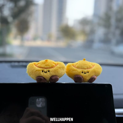 2026 New Year Fortune-Attracting Ingot Car Interior Decoration Cute and Interesting Dashboard Ornament