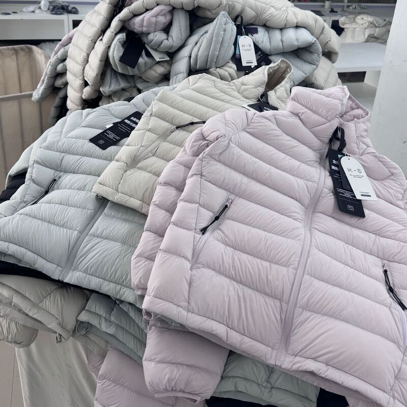 [Samsung 95 Velvet] 2025 New Autumn and Winter Rib Hooded down Jacket for Women, the Same Thick down Jacket as Bird's House