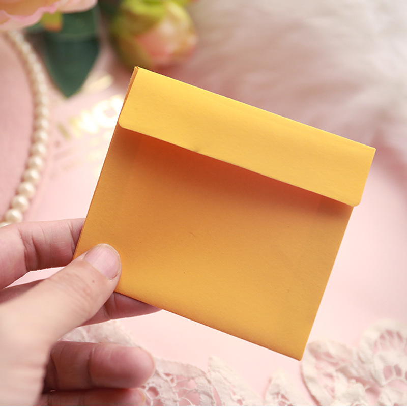 Fashion Solid Color Thick Double Gummed Paper Blank Envelope Wholesale display picture 3