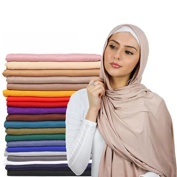 【High-Quality 180g Mercerized Cotton Solid Color】Solid Color Mercerized Cotton Soft and Skin-Friendly Scarf Cotton Jersey