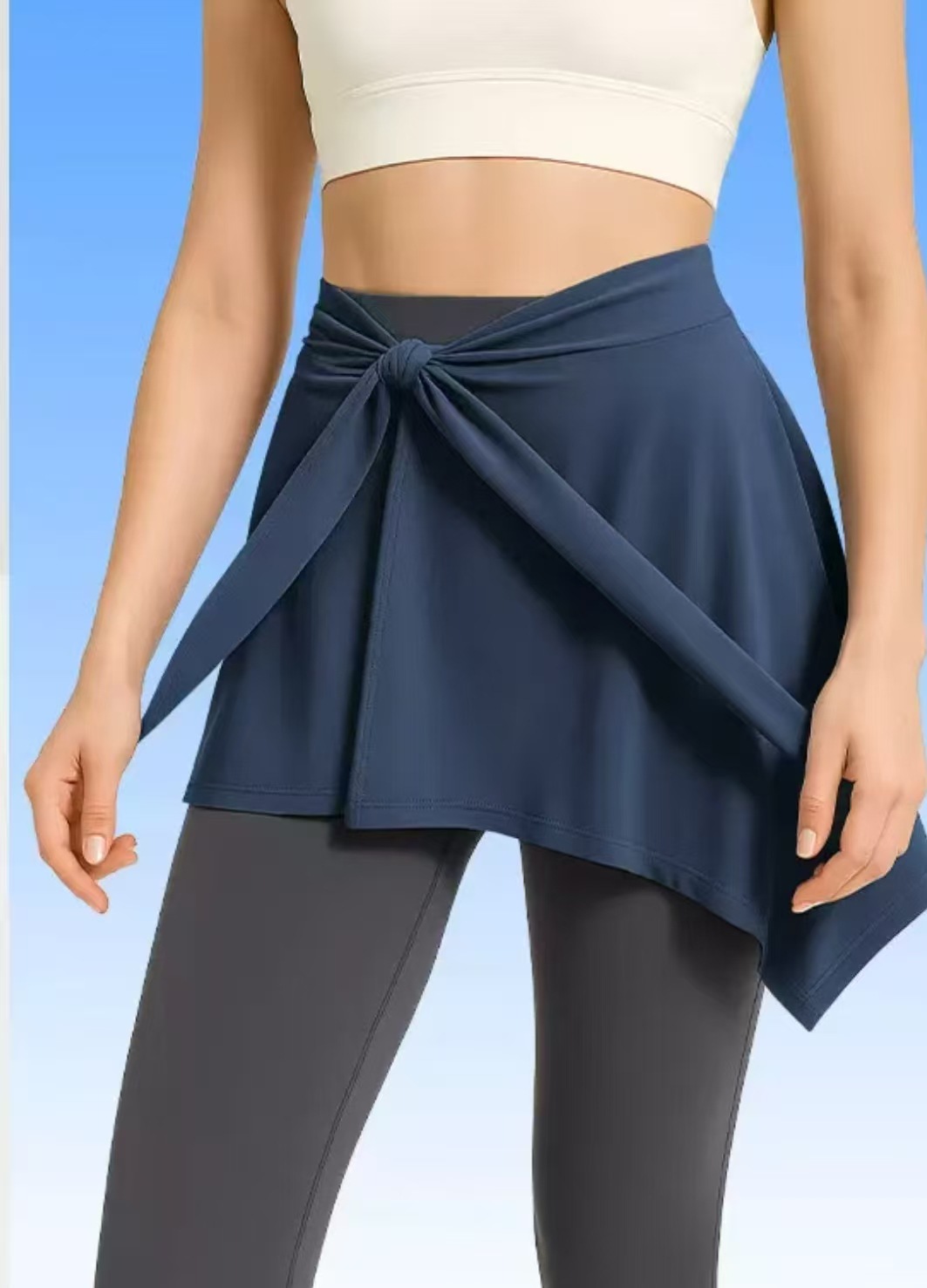 Navy blue [milk silk] skirt