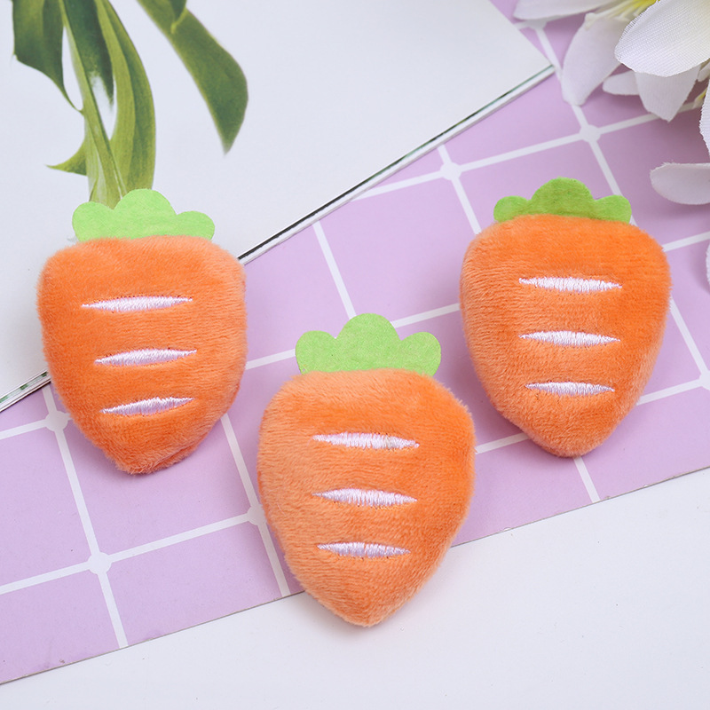 INS Japanese and Korean Girl Cartoon Plush Carrot Doll Cute Radish Brooch Accessories Children's Wear Socks Decoration