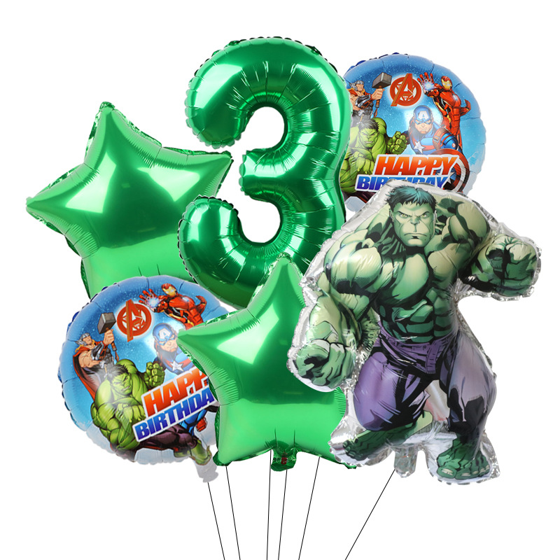 Cross-border Avengers Marvel héroe Spider-Man Hulk Capitán América redondo de aluminio de la película Globo Traje