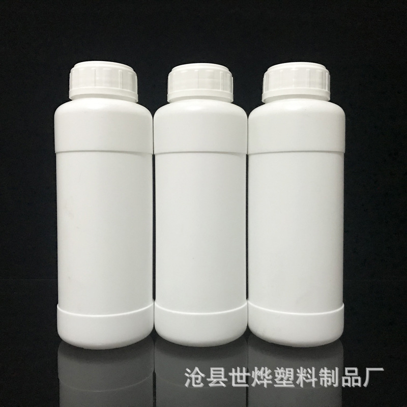 厂家供应多用500毫升农药瓶 带盖塑料液体包装瓶 pe白色塑料瓶