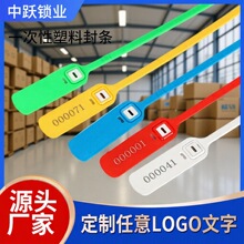 一次性塑料封条集装箱物流封签扎带苗木水电表防盗防拆封条