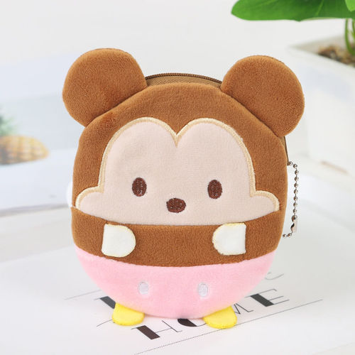 Cartoon Mini Coin Purse Plush Creative Cute Ins Girl Internet Celebrity Coin Bag Jade Dog Student Headphone Bag
