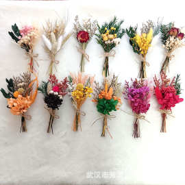 亚马逊跨界永生花干花迷你花束 伴手礼文创装饰 DIY手工材料支持