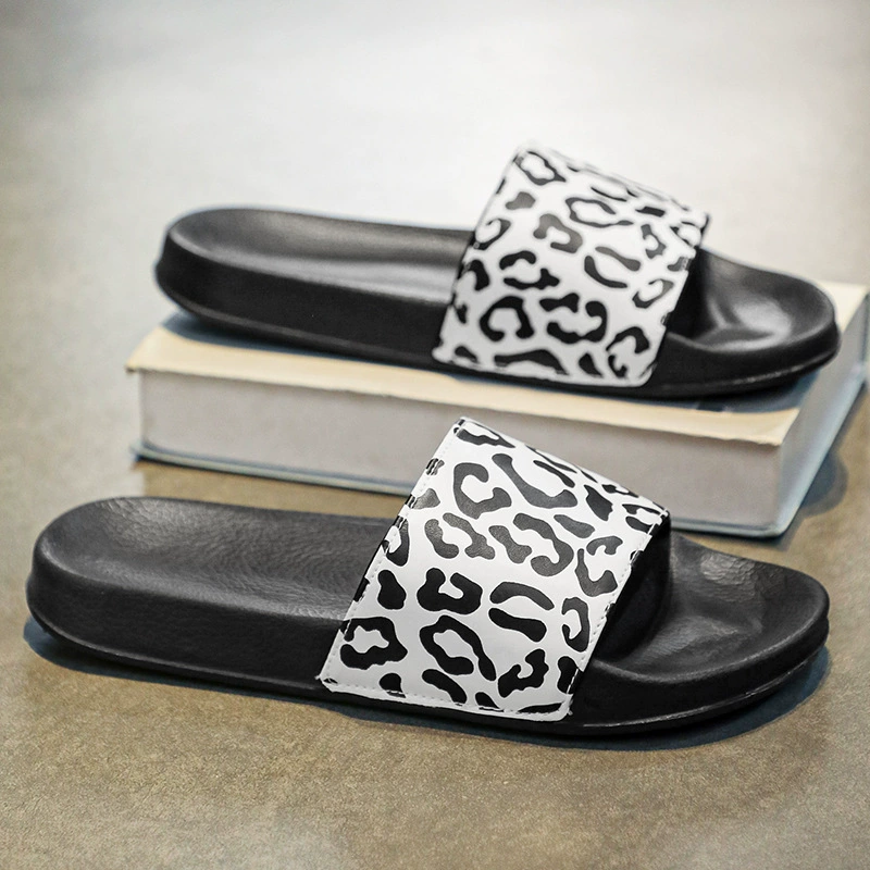 Летние мужские леопардовые тапочки трансграничные носить легкие пары на улице