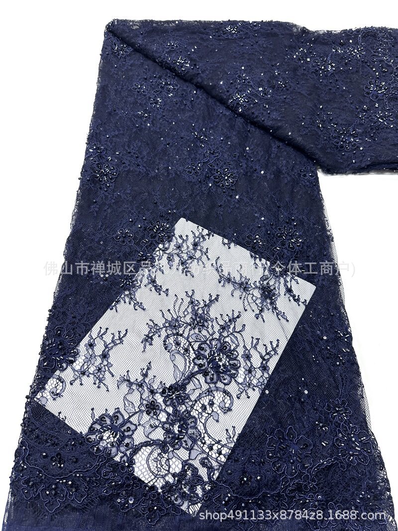 Fabricantes de posicionamiento de automóviles de posicionamiento de perlas de encaje de tela de moda de alta gama ropa de tela de cena comercio exterior transfronterizo